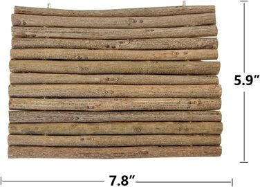 Туннель-іграшка для хом'яків та гризунів DEMONTALK з натурального дерева, тунель-труба для хом'яків, щурів, мишей