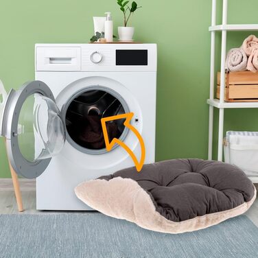 Килимок для собак FERPLAST Gro - миючий, для вольєру, авто, м'який, 85 x 55 см, L, бежевий