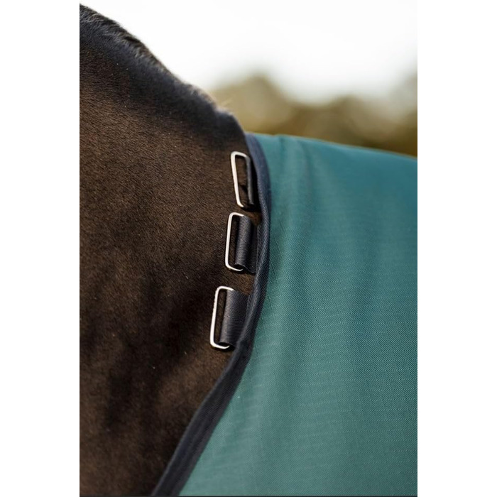 Посівна попона Horseware Amigo Ripstop 900D Lite (0г) для коней, Dynasty Green/Navy & Silver, 115 см (5'6