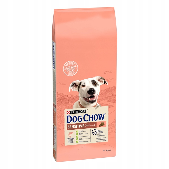 Корм для собак Purina Dog Chow Sensitive Adult Karma з лососем, 14 кг