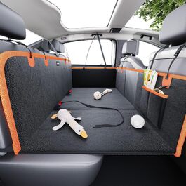 Подовжувач для заднього сидіння автомобіля для собак, PU-шкіра, жорстка основа, чохол на сидіння для собак, автомобільна лежанка для собак, матеріал PU-шкіра, більше місця, витримує 180 кг XL