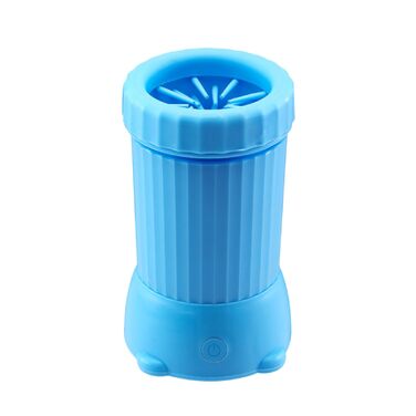 Автоматичний мийник лап для собак з USB-зарядкою | Для дому, середніх та великих собак, котів | Мийник лап для собак, блакитний