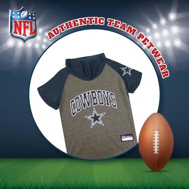 Спортивна худі для собак і котів NFL, ліцензійна, футболка для домашніх тварин, розмір S