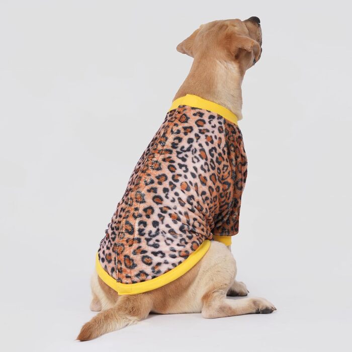 Теплий собачий светр LovinPet для великих порід: зручний, з фланелі, коричневий, для зими