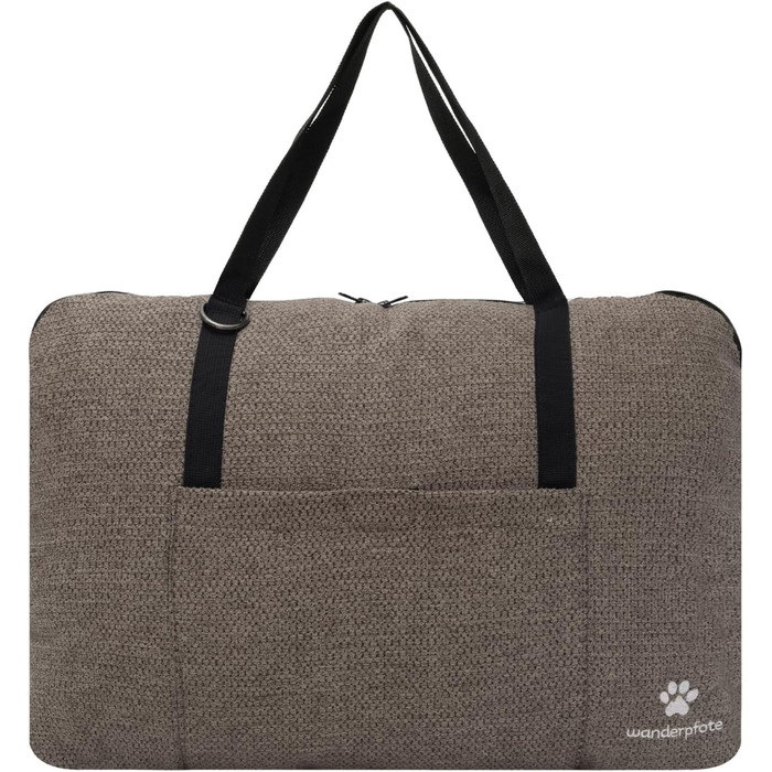 Ортопедичне собаче ліжко для подорожей – зручне та сертифіковане (OekoTex, GSR) – коричневе, розмір L