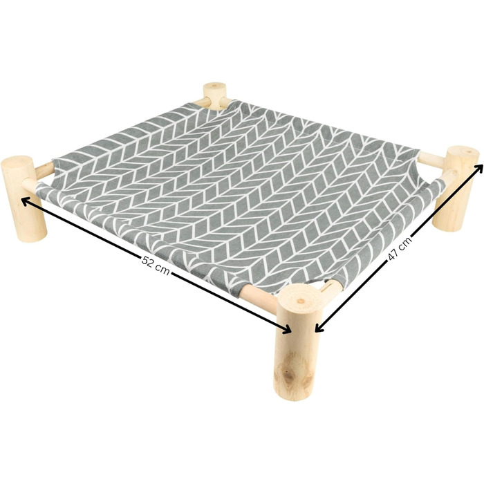 Настінна лежанка-гамак для котів з дерев'яною рамою – зручний та стильний відпочинок, ідеально для релаксу та спостереження