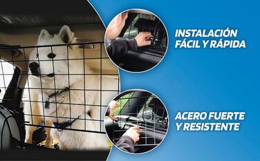 SUMEX S Роздільник для собак, захисне ґратка для підголівників, легка установка, регульована висота та ширина без інструментів