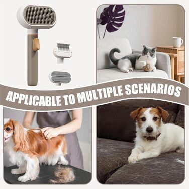 Щітка для грумінгу домашніх тварин: гребінь для чищення, щітка для котів та собак, для купання, короткої та довгої підшерсті