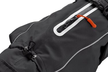 Теплий водонепроникний теплий накид для такси (Hundemantel) NORDBY, чорний, для маленьких собак з довгим тілом