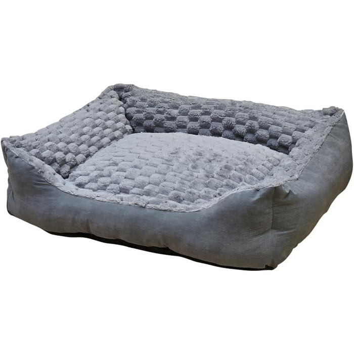 Ліжко для собак Nobby Komfortbett Classic Diamond сіре, 70 x 60 x 20 см