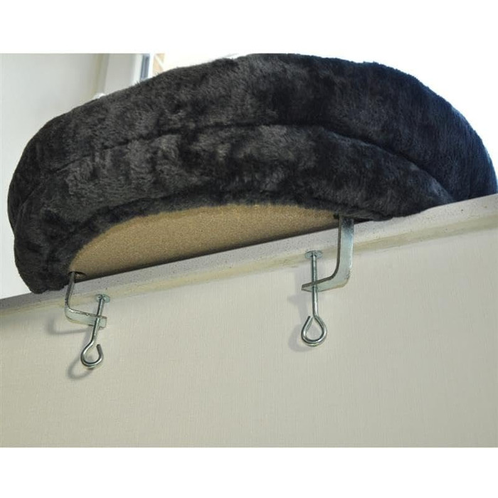 Підвіконна лежанка для великих котів Nanook, м'яка, XXL 60x45x13 см, сіра