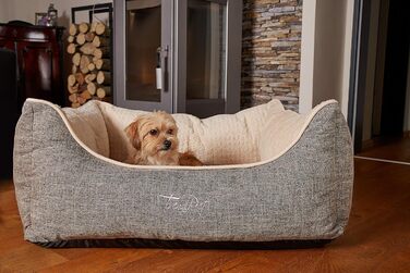 TrendPet VitaBed Бежеве - Ортопедичне ліжко для собак з 5см Memory Foam (100x90 см)