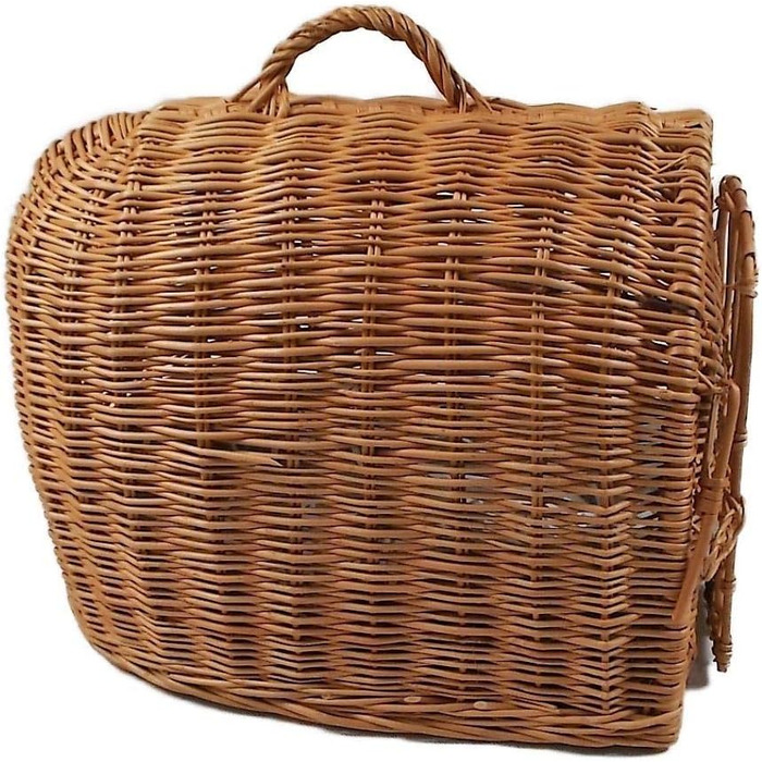 Транспортний кошик з плетива з подушкою 40x32x40 см, клітка для кота/собаки