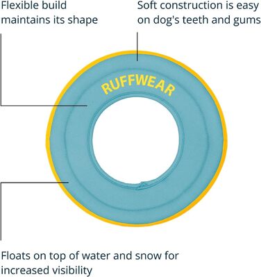 Фрізбі для собак Ruffwear Hydro Plane, синій, L, 30,5 см, водостійкий