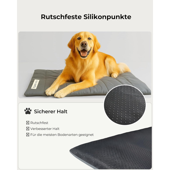 RovePad Trail: Водонепроникний килимок для собак та котів, 110x68 см, розкладний, для дому та авто (темно-сірий)