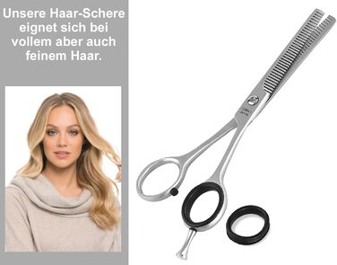Професійні ножиці для волосся: фрiзурнi та модельювальні, нержавiюча сталь, 6 дюймiв (15,24 см) та 6,5 дюймiв (16,51 см), для перфектного зрiзу волосся