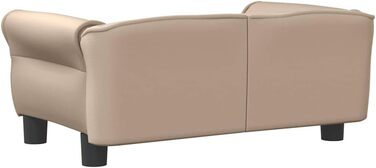 Ляжка для собак, м'яка подушка для собак, диван-софа для маленьких собак, лежанка для домашніх тварин, котяча лежанка, кавово-коричневий кожзам