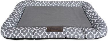 Килимок для домашніх тварин Bone Dry, прямокутний, середній, 20×28 см, сірий з м'якою підкладкою, ґратчастий візерунок