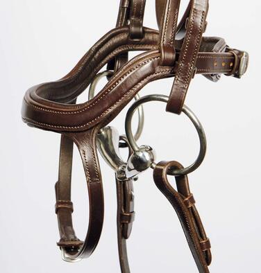 Анатомічна вуздечка Harry's Horse, коричнева, розмір Full