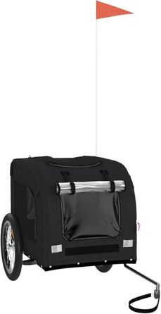 Причіп для велосипеда Arkem для собак, чорний, з оксфордської тканини та металу