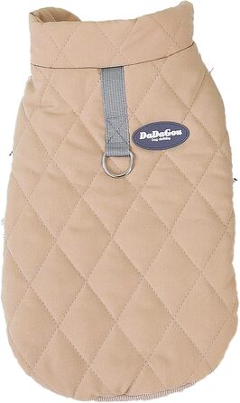 Зунеа - тепла куртка для собак маленьких та середніх порід, коргі, з кільцем D, флісова підкладка, зимова, для холодної погоди, жилет, куртка, одяг для цуценят, м'яка, для хлопчиків, такса, зелена (XXL, хакі)