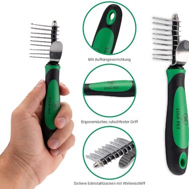 Набір для догляду за тваринами 8er Mega-Set: щітки, ролики, щипці від кліщів, щітки для собак та котів, включаючи знімачі ковтунів та видалення шерсті