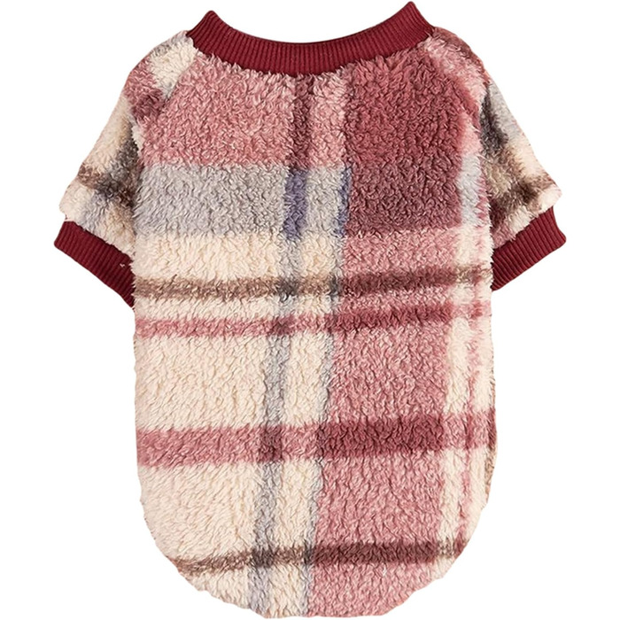 Теплий зимовий пуловер для собак Jecikelon з візерунком, розмір L, для маленьких собак, м'який, комфортний, одяг для собак та котів