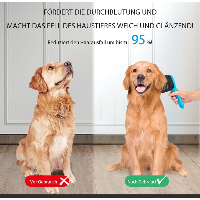 Набір для догляду за собаками (5 шт.) – щітка для видалення линяючої шерсті для собак і котів з короткою та довгою шерстю. Видаляє відмерле волосся та запобігає сплутуванню. Колір: блакитний