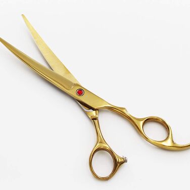 Набір професійних ножиць для грумінгу собак 6CR Edelstahl, набір для догляду за тваринами, ножиці для собак та котів (жовтий)