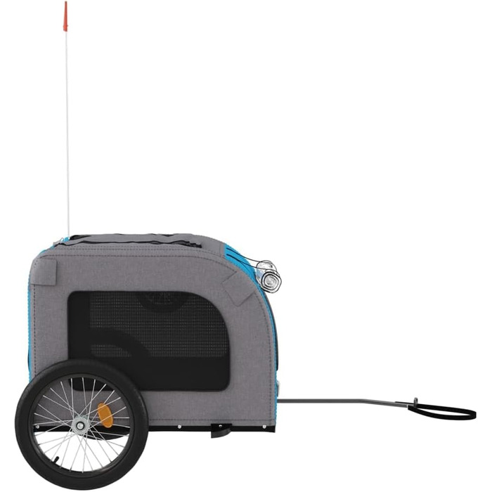 Причіп для велосипеда ZEYUAN для собак, блакитний та сірий, Oxford-тканина та сталь