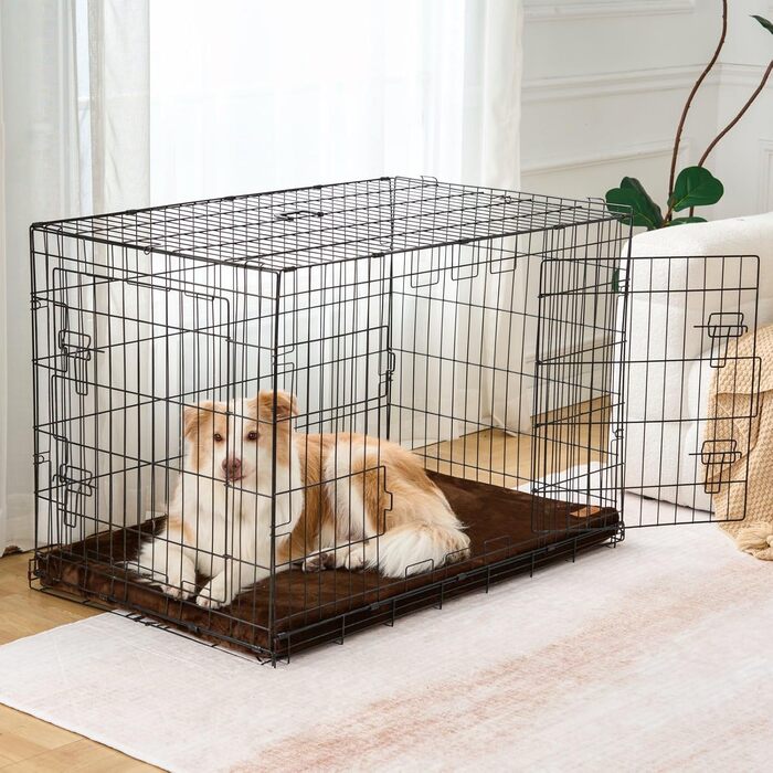 Килимок для собак з Memory Foam, XL, знімний, водонепроникний, для великих собак, 106.7 см, 41x27x2 см, слонова кістка