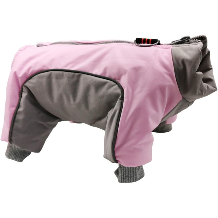 Флісовий зимовий костюм для собак, теплий костюм для маленьких собак, тепла куртка для прогулянок у снігу, рожевий, 42