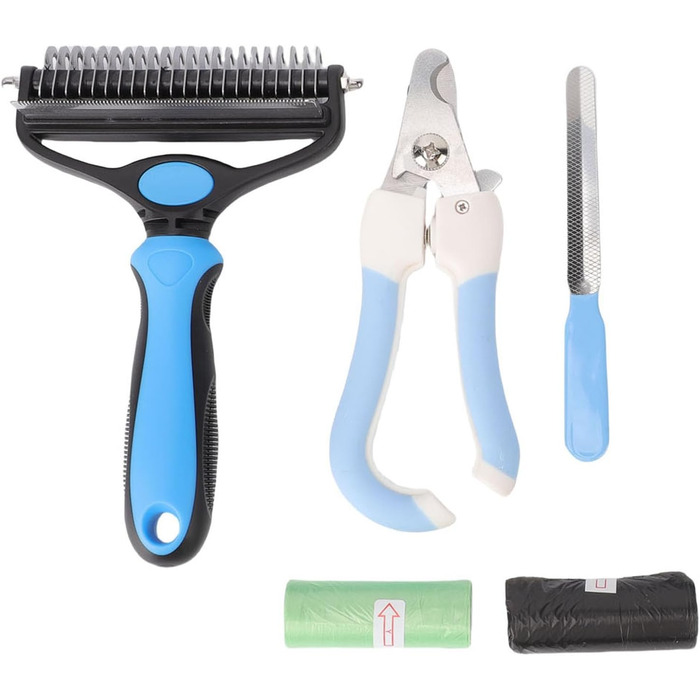Набір для догляду за домашніми тваринами Haofy: гребінець, кусачки для нігтів та інструменти для видалення ковтунів з нержавіючої сталі для собак та котів