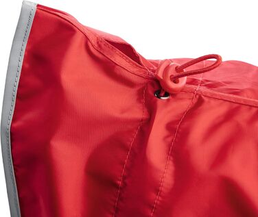 Дощовик для собак HUNTER UPPSALA RAIN, червоний, водонепроникний, вітростійкий, регульований пояс, світловідбиваючий, еластичні петлі на ніжках, компактно пакується, легко чиститься, можна прати, розмір 45