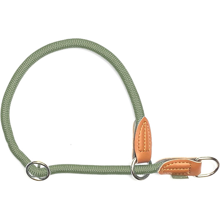 Нашийник для собак Leisegrün Devon, паракорд, зелений, регульований, розмір M