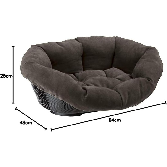 Кігтечка-лежанка Ferplast Prestige з м'яким знімним чохлом, водонепроникна