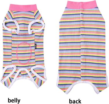 Рожевий одяг для собак після операції (2 шт.) - Комбінезон для собак, котів, цуценят, після стерилізації, захист від швів