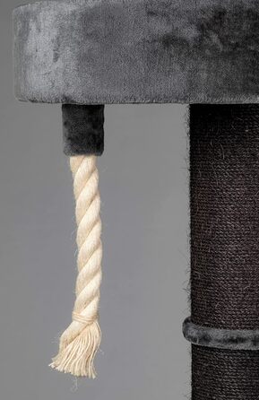 Дряпка для великих котів RHRQuality Maine Coon Sleeper Crown 150 см, кремова, товсті сизалеві стовпи 20 см