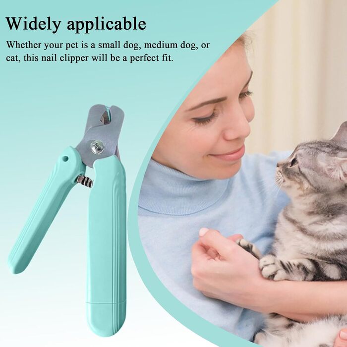 Електричний триммер для собак та котів 2-в-1 з LED-підсвічуванням | Безпечна насадка, перезаряджуваний, зелений | Аксесуар для догляду за тваринами