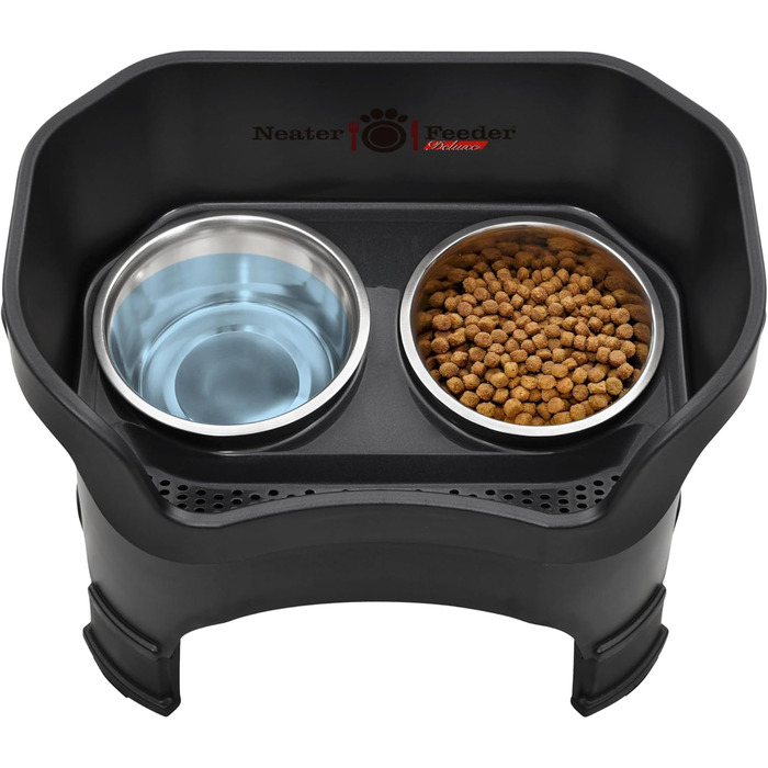 Автоматична годівниця для собак NEATER PET BRANDS Feeder-Deluxe з подовженими ніжками, велика, чорна