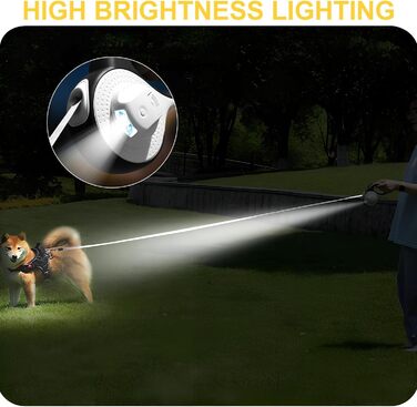 Висувна поводок Colexy для собак та котів з LED-підсвічуванням, 3м, до 15кг