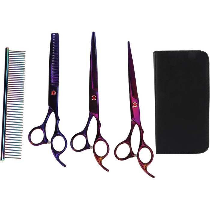 Професійний набір ножиць для грумінгу собак, 5 шт., 17.8 см, нержавіюча сталь