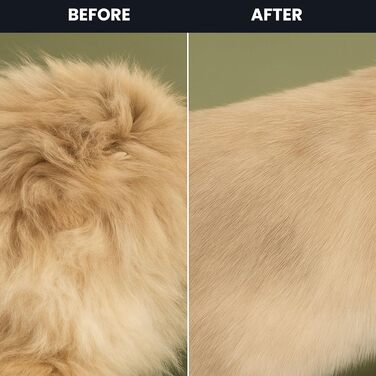 Гребінець для тварин з нержавіючої сталі з подвійним ефектом, для собак та котів з довгим та коротким хутром - м'який захват для безпечної та ефективної догляду за шерстю