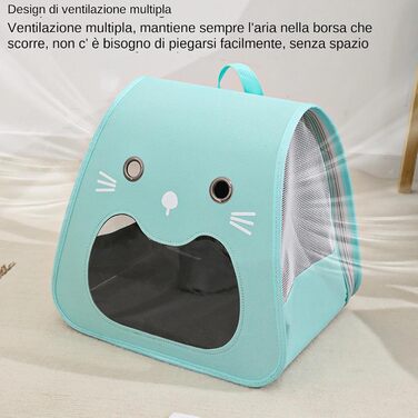 Транспортна переноска для собак та котів | Складана переноска для тварин з великою місткістю