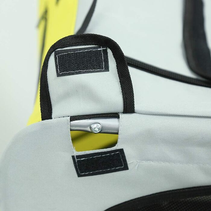 Складаний причіп для собак, 137x73x90 см, сіро-жовтий, з кріпленням та ременем безпеки