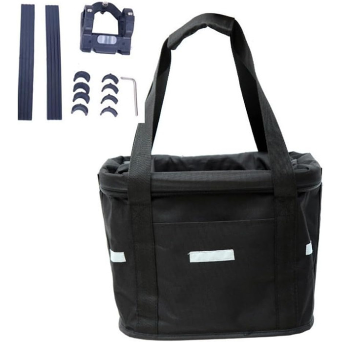 Кошик для велосипеда Gettimore для тварин, собак, знімний, складний, 35 x 27 x 26 см