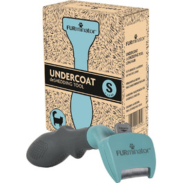 FURminator для котів S, для довгошерстих порід - скребок для вичісування підшерстка, екологічна упаковка