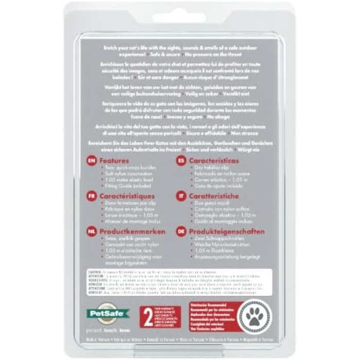 Шлейка для котів PetSafe Easy Walk, червона, розмір M, для прогулянок