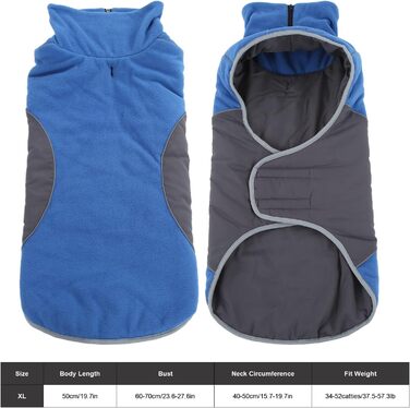 Зимовий теплий пуховик для собак, вітронепроникний, з капюшоном та на блискавці, для маленьких, середніх та великих порід