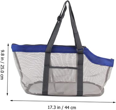 Транспортна сумка для тварин Cosmevivi XXL - велика переноска для собак та котів, блакитна (44x25 см)